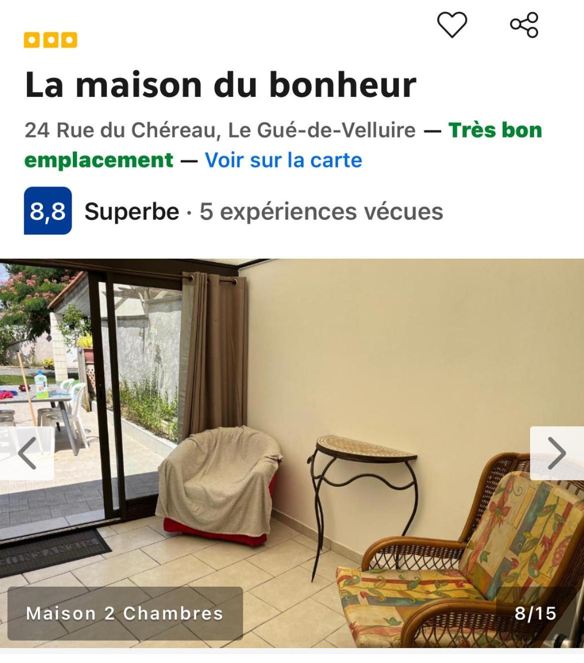 La Maison Du Bonheur Le Gue-de-Velluire Ngoại thất bức ảnh