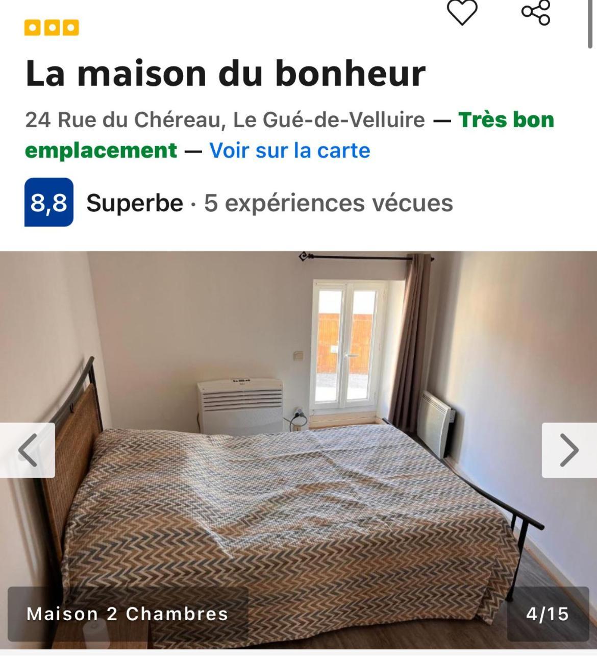 La Maison Du Bonheur Le Gue-de-Velluire Ngoại thất bức ảnh