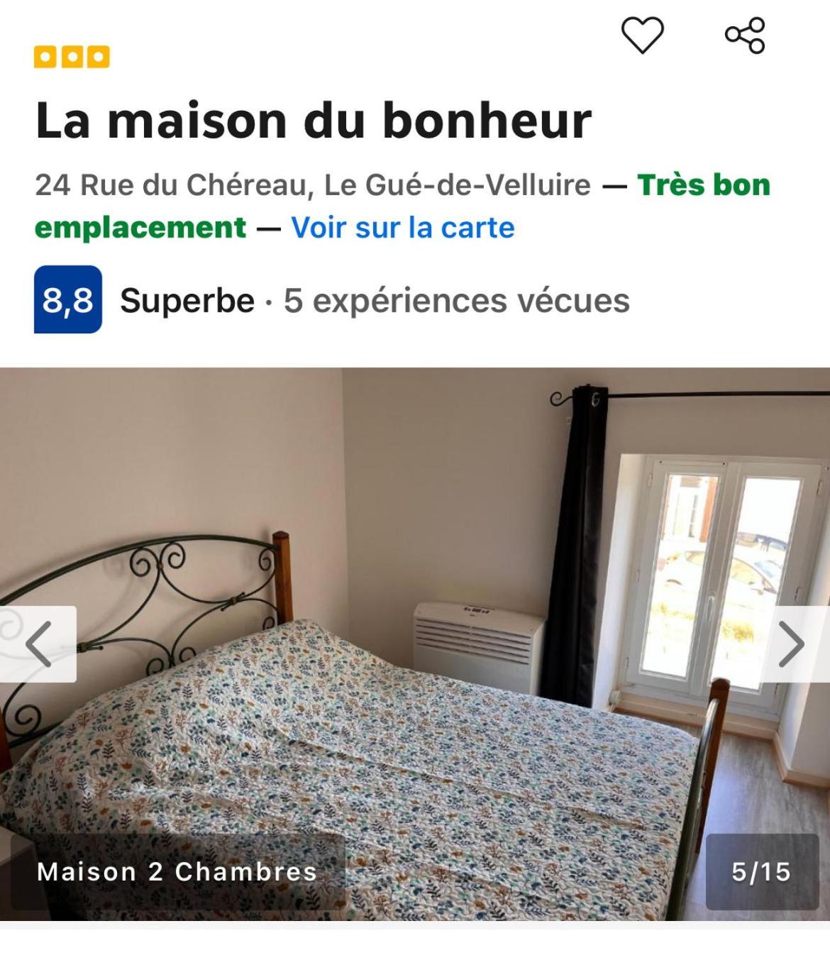 La Maison Du Bonheur Le Gue-de-Velluire Ngoại thất bức ảnh