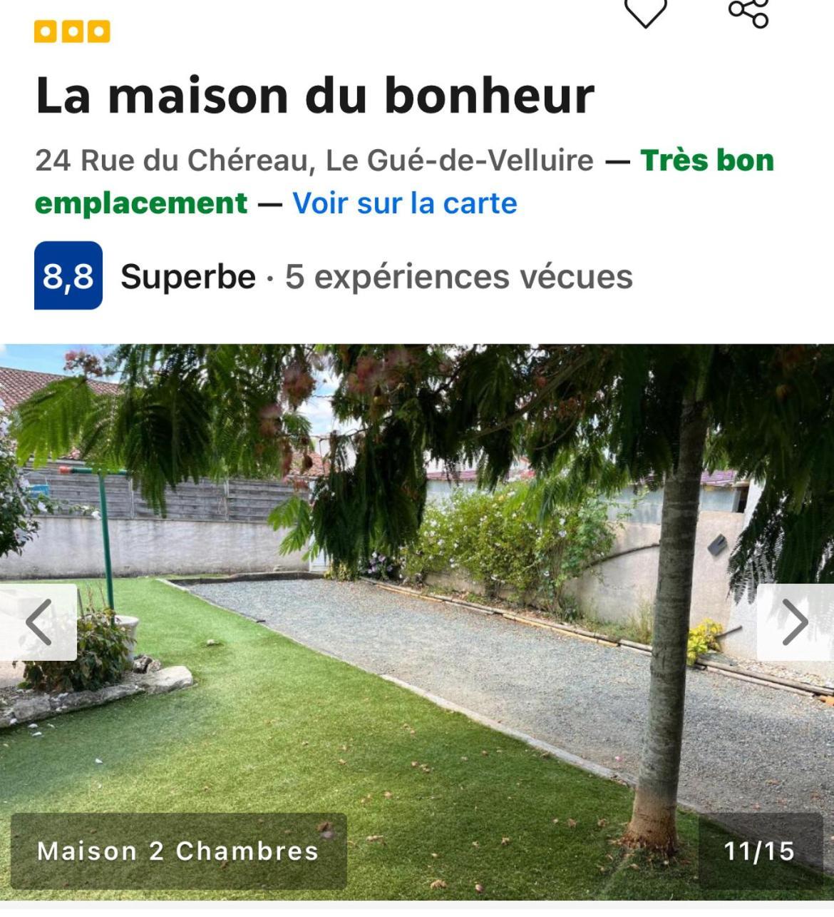 La Maison Du Bonheur Le Gue-de-Velluire Ngoại thất bức ảnh